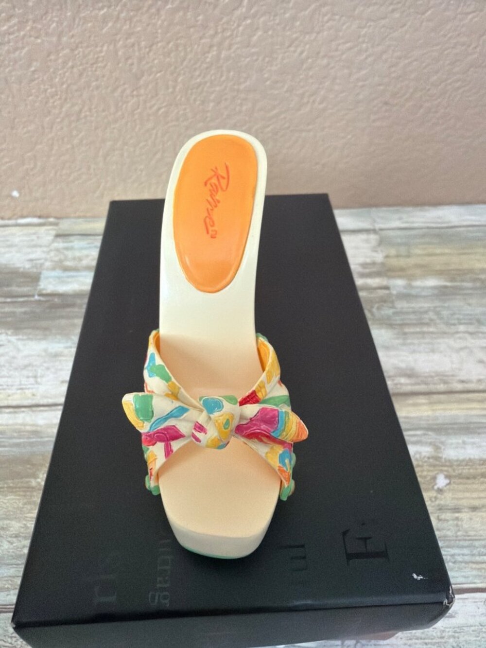 2006 Just The Right Shoe Raine "Summer Splash" Miniature Shoe #25607 NEW - Picture 7 of 11